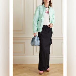 Mint Green RAINS Waterproof Bomber Jacket NEW Women’s Medium